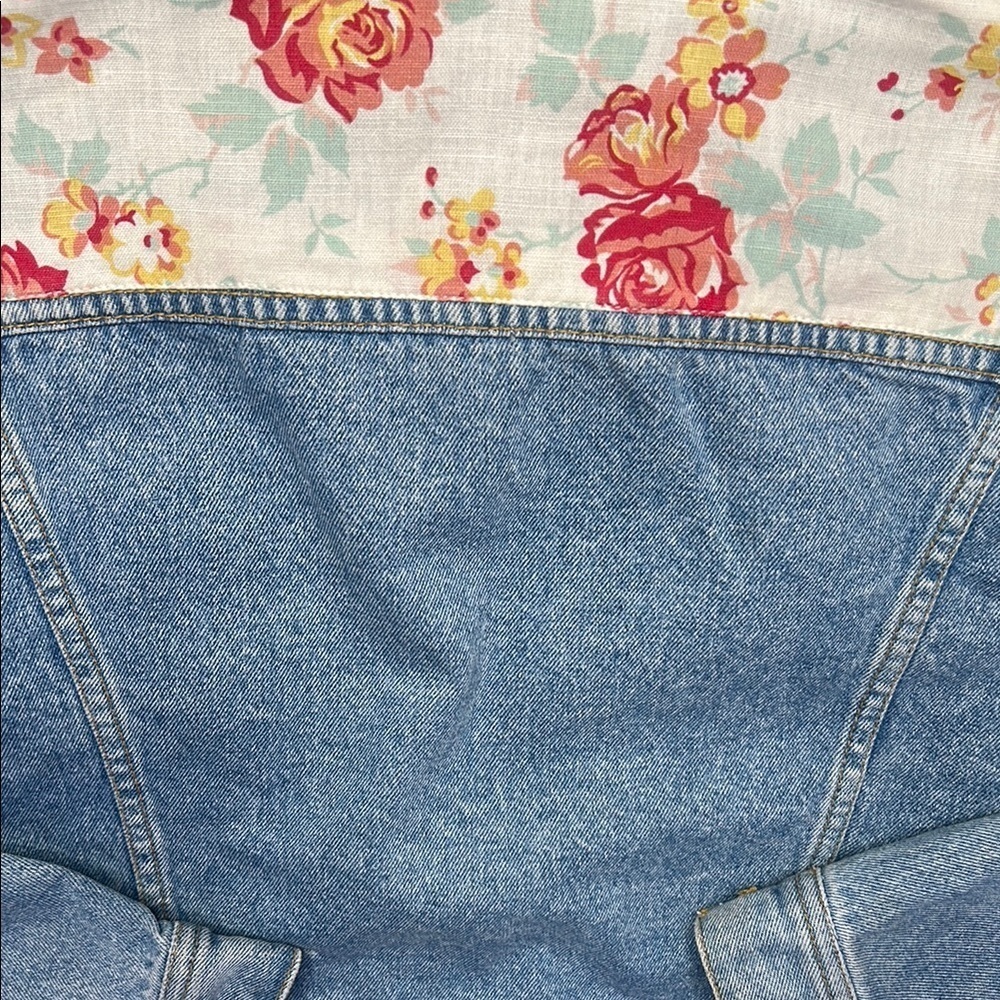 Vintage Et Vous Floral Denim Jacket - Picture 14 of 15